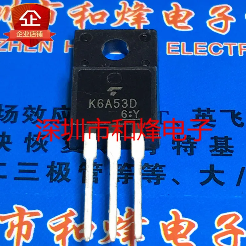 

5PCS-10PCS K6A53D TK6A53D TO-220F 525V 6A New And Original On Stock