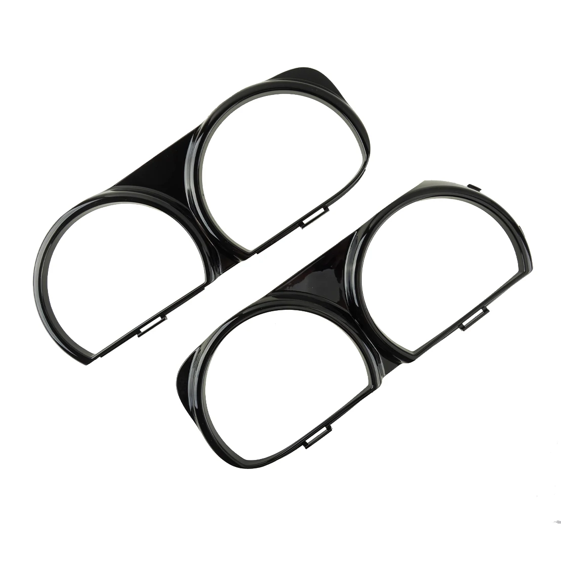 

1 пара черных правой и левой решетки фары, рамка, накладка, подходит для Dodge Challenger 2015-2021 68259053AB 68259052AB