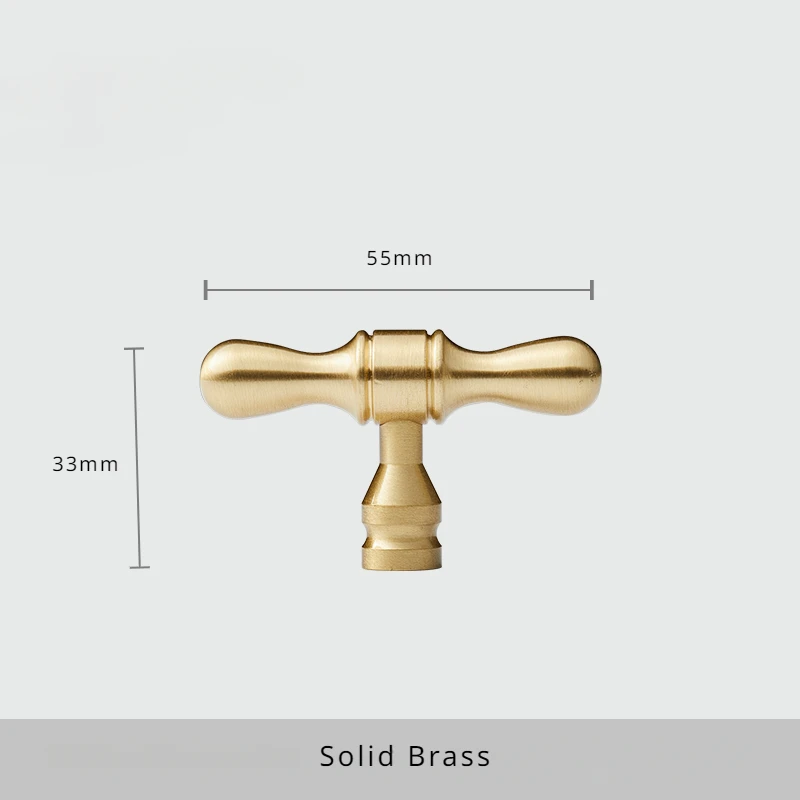 

Латунные ручки для шкафов TinyHob, сатин бронза