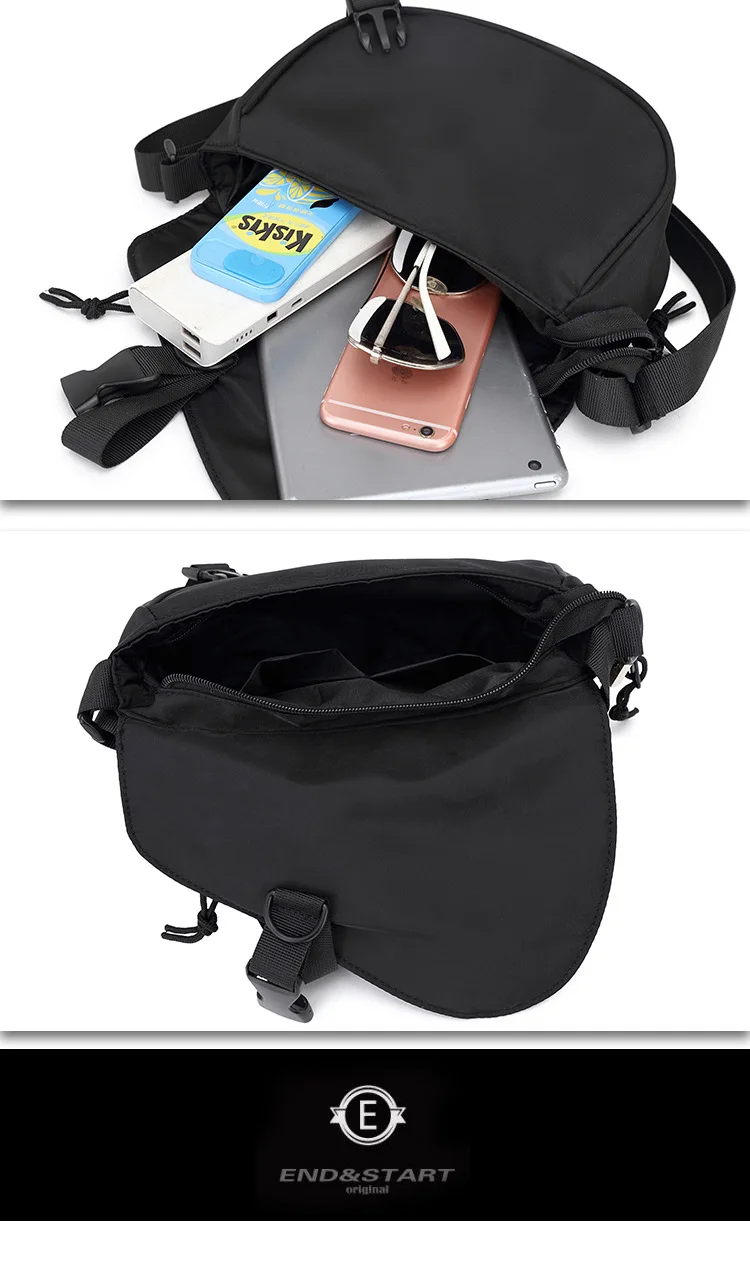 Men's Canvas Messenger Bag Small Bag Shoulder Bag Student Minimalist Casual Pouch