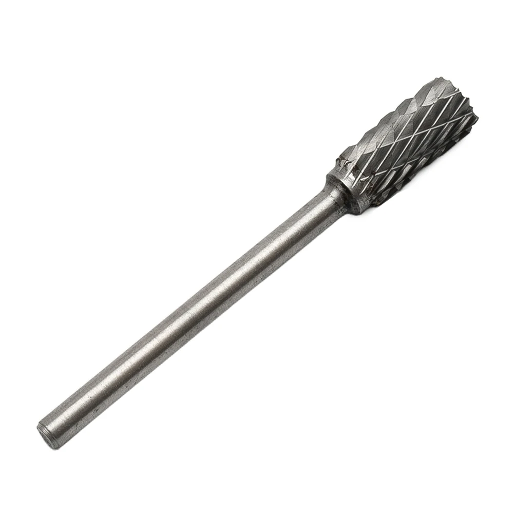 

For metalwork Burrs Woodworkers 1/8\\\" Shank 3mm Shank Carbide Deburring Die Grinder Double Cut Rotary Drill Silver