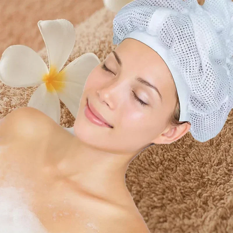 Сетчатая шапочка для сушки вьющихся волос регулируемая большая сетчатая ванны