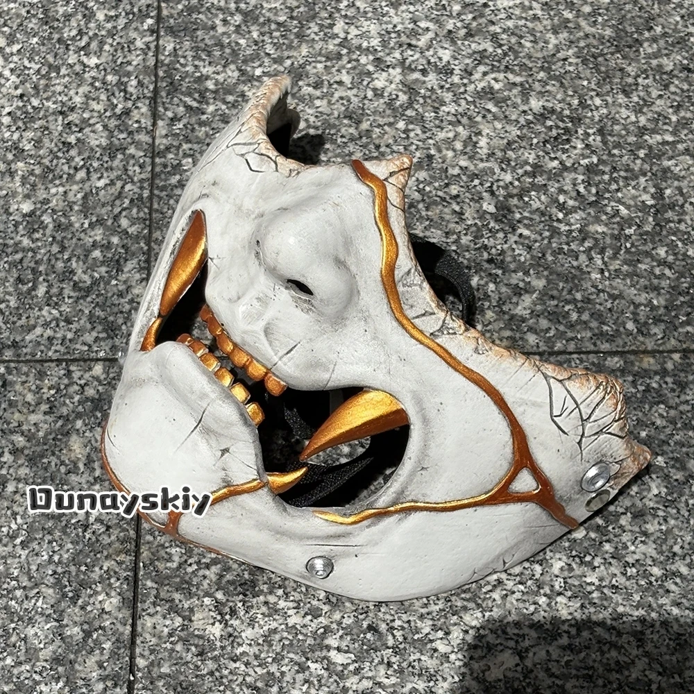 Фото Diy Ss S@Game Ghost Atsu Косплей Костюм Маска Реквизит Аксессуары 40-50 см Половина Лица Маска Самурая Хэллоуин Карнавальное Украшение №4