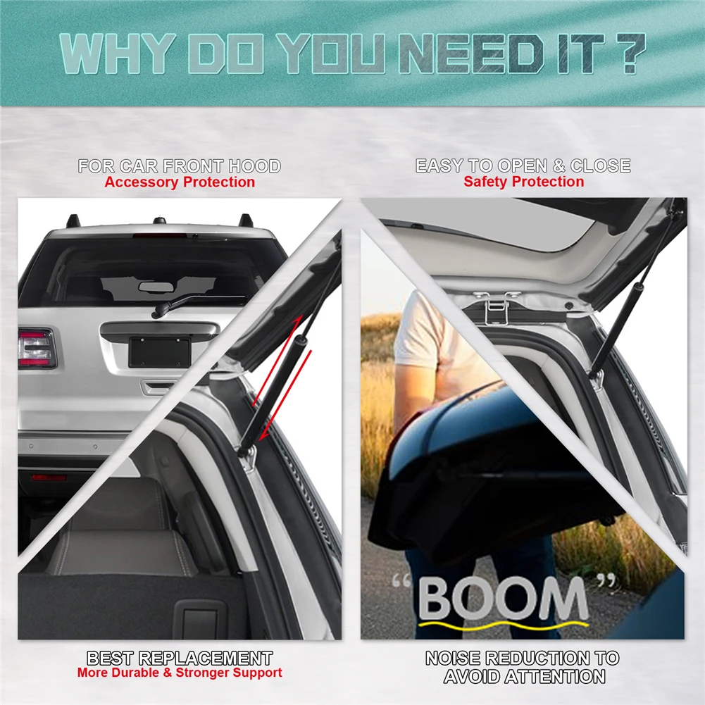 Фото Для GMC Acadia 2007-2016, Saturn Outlook 2007-2013: Комплект из 2 газовых упоров для багажника (амортизаторов) №2