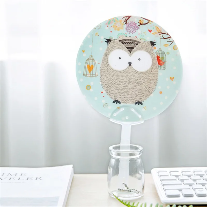 

Forest Series Small Fan Children Plastic Fan Cute Animals Men and Women Portable Fan Summer Gift Owl