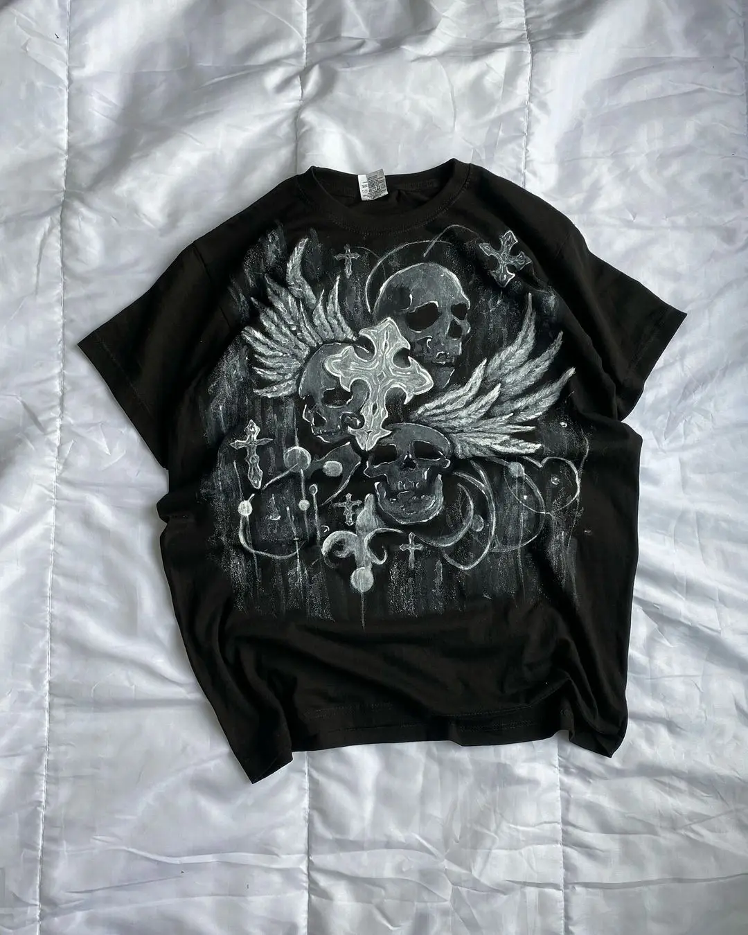 Футболка мужская оверсайз с коротким рукавом и графическим принтом в стиле