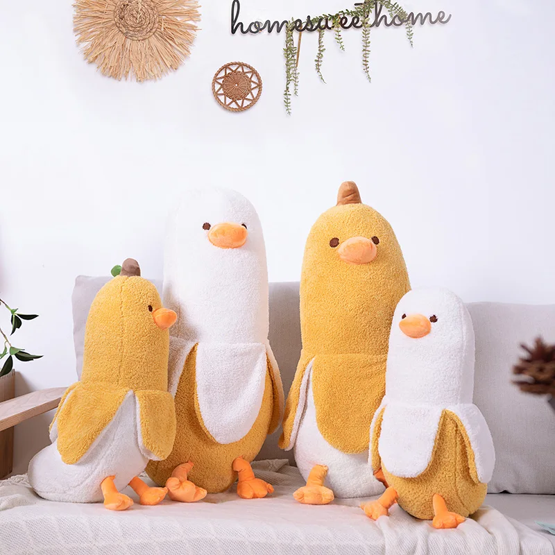 Новинка Kawaii продает хорошо банан утка плюшевые игрушки мягкий пух хлопок