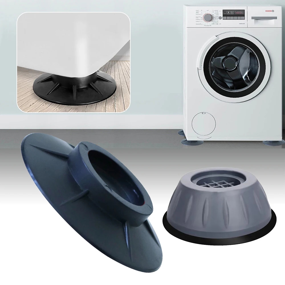 

4pcs Washing Machine Universal Foot Pad Shock Pad Non-Slip Shockproof Cushion Height Increasing Moisture-Proof Refrigerator