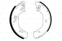 

986487401 rear brake shoe for