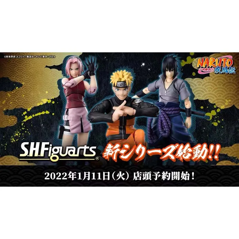 Фото Оригинальный Bandai SHFiguarts 2,0 Наруто Саске Какаши Сакура Учиха Мадара SHF аниме фигурка экшн-модель игрушки №1