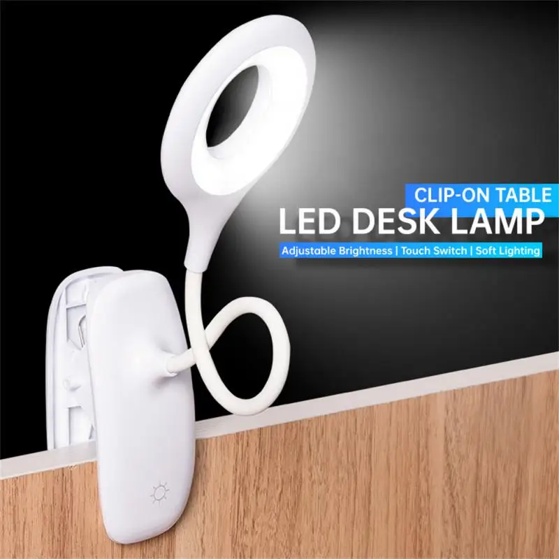 

Светодиодная настольная Складная Лампа с регулируемой яркостью, сенсорный светильник для чтения, освещение для чтения с питанием от USB, ночник, портативный светильник с регулируемой яркостью