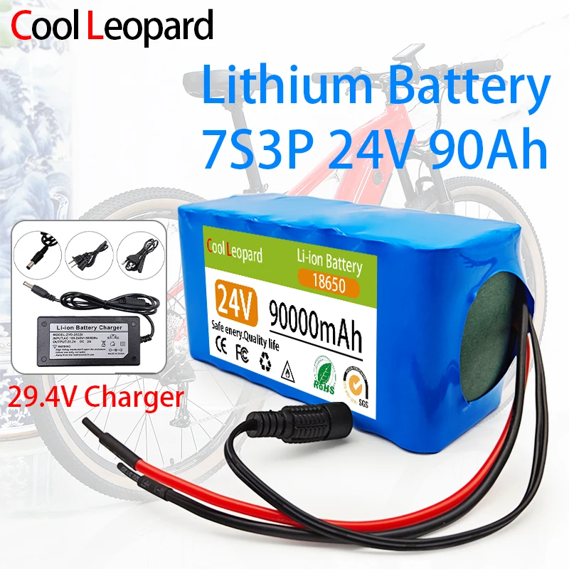 

18650 7S3P Built-In BMS 24V 90Ah Lithium Battery Pack Is Used For Outdoor Power Supply Of Electric Scooters.