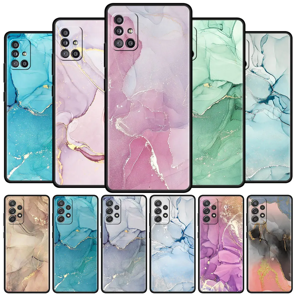 

Vintage Marble Case For Samsung Galaxy S22 S20 FE S21 S10 S9 Plus S8 Note 20 Ultra 10 Lite Soft Phone Cover Shell