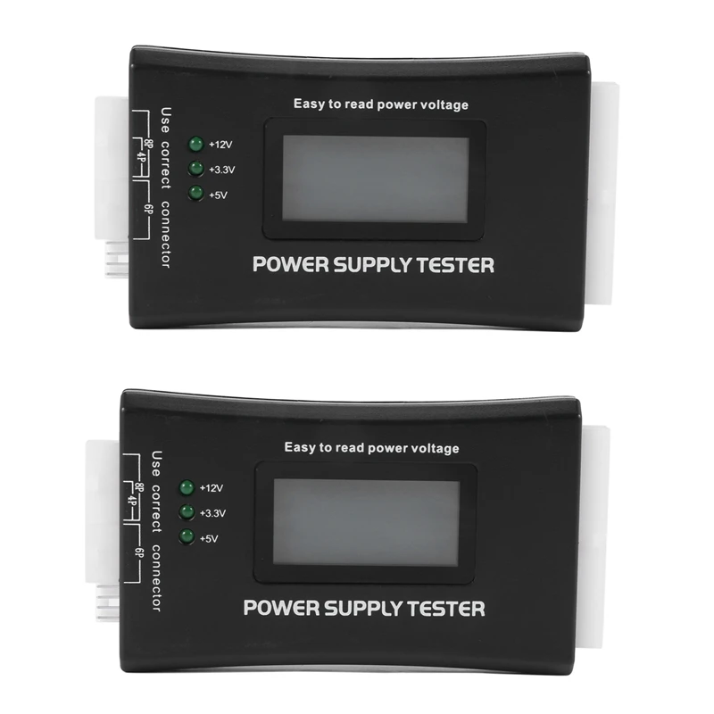 

2X 20+4 Pin LCD Power Supply Tester For Atx, Itx, Btx, PCI-E, SATA, HDD