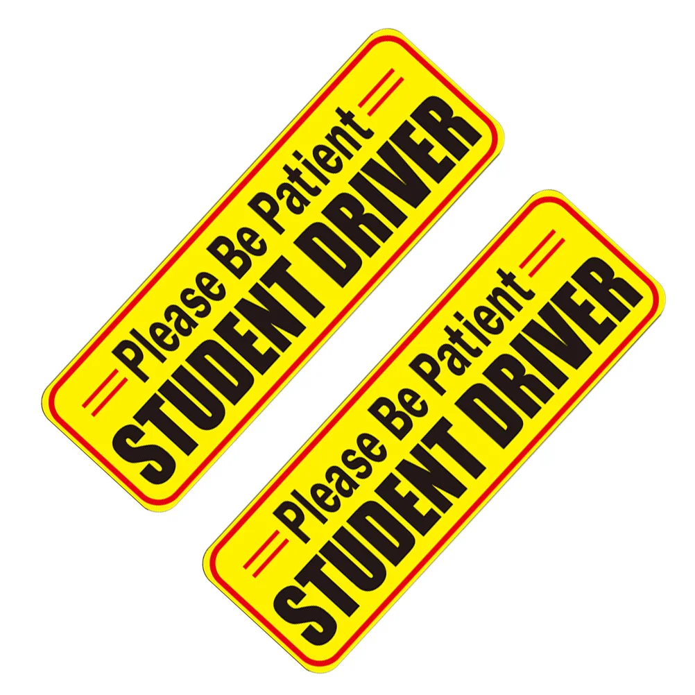 

Reflective Car Stickers Student Driver Magnet Interesting Body Decals Funny Safety Signs Vehicle Magnetic Reusable Movable Cars