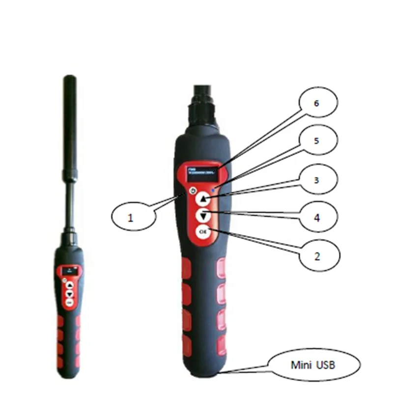 

long range ISO11784/5 FDX-A FDX-B HDX RFID 134.2khz waterproof wand stick reader for microchip fish pit tag dog chip animal