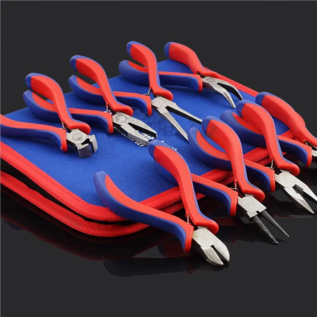 

Plier Set Nose Pincher Pointed Handily Grippd Workmanship Repair Supplies Compact Size Household Functional Mini Plier