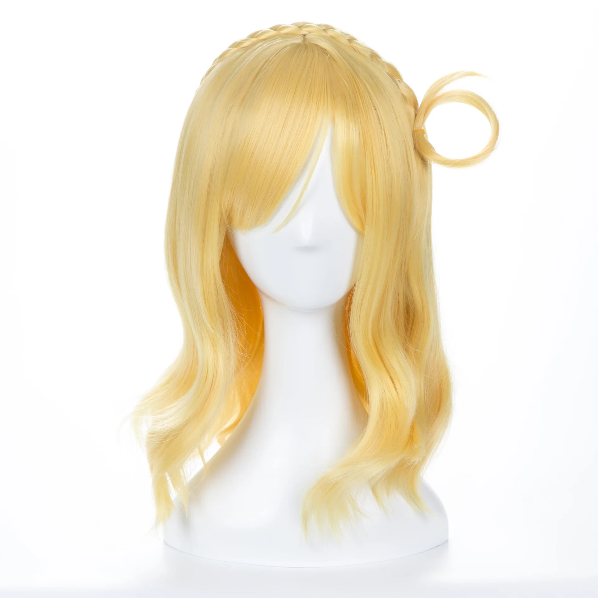 

Mari Ohara Wig Love Live Sunshine Cosplay Wig Yellow Synthetic Hair Anime LoveLive Sunshine Cosplay Hair Mari Ohara