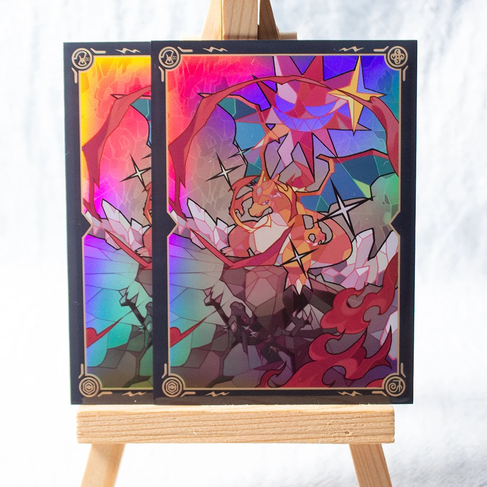66 мм x 91 мм 64 шт.компл. Diy Ptcg Charizard Mew Card Sleeve Color Flash Ptcg Dtcg Gallantmon Защитная крышка для карт Подарочные игрушки (art.: 3920d260c61eb) - 3920d260c61eb