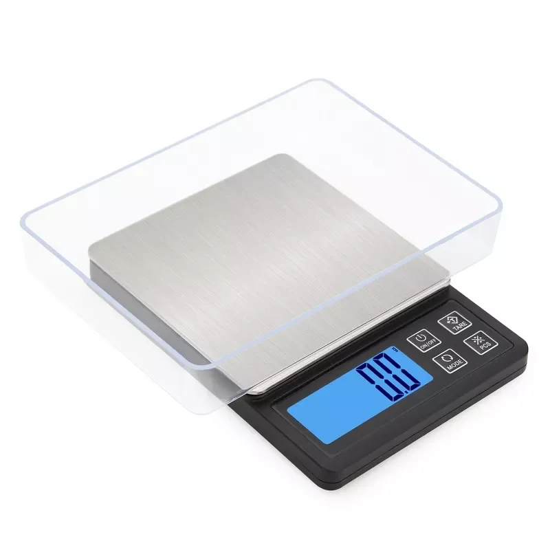 

Portable Jewelry Scale Electronic Weighing 0.01g 0.1 Gram Scale Tea Balance Mini Gold Medicinal Palm Pocket Kitchen Scales