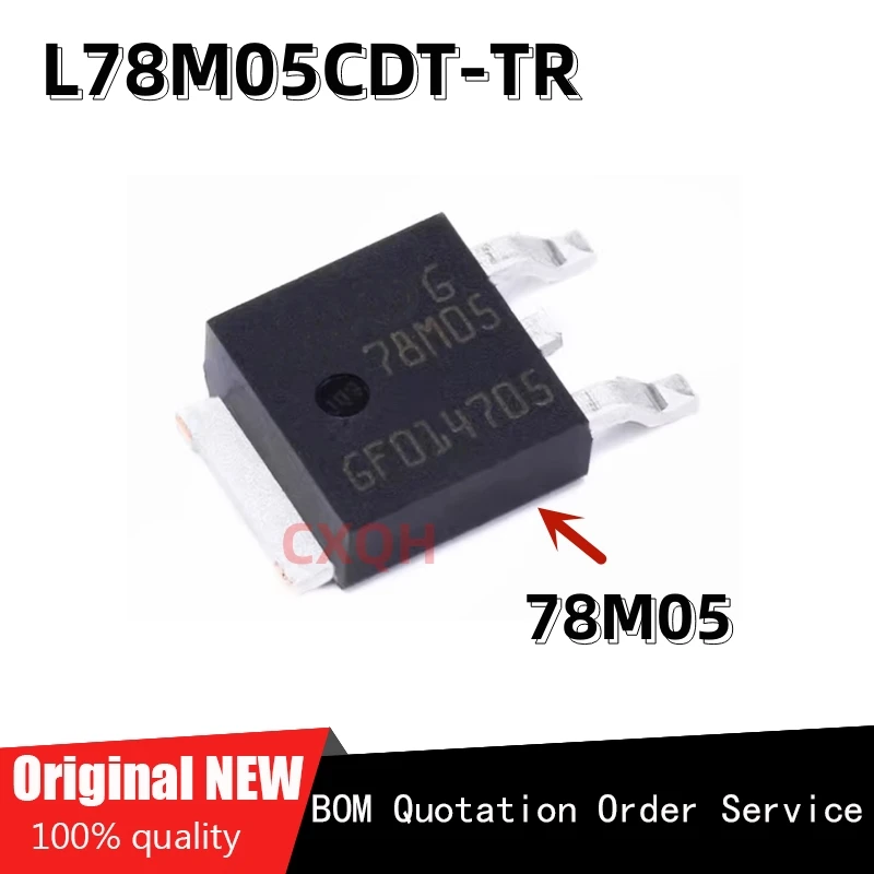 5 шт./лот 100% новый L78M05CDT-TR 78M05 TO252 чипсет IC оригинал