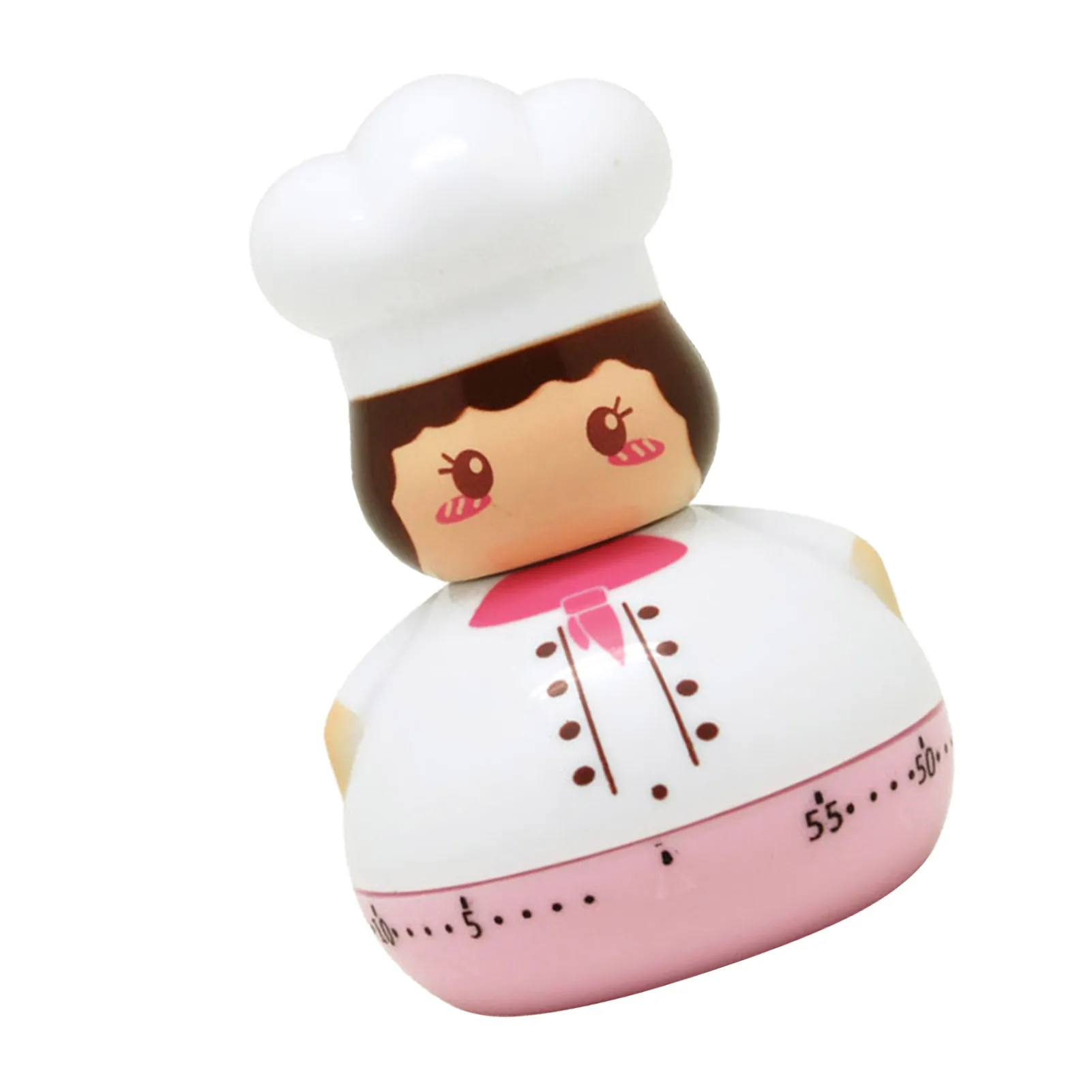 

Мультяшный кухонный таймер, мультяшная фигурка, 55 минут, таймер в виде яйца для духовки, миксера, шеф-повара, механическая ручная визуальная ...