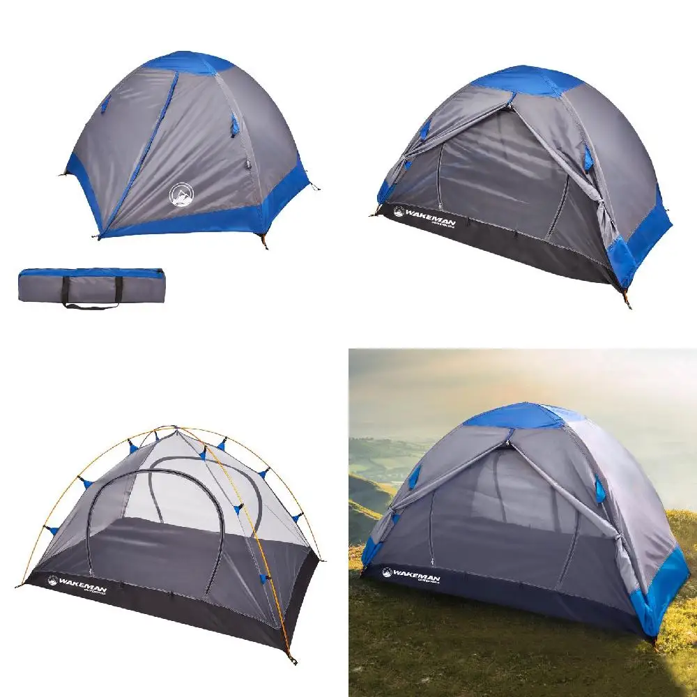 

Высококачественная легкая водонепроницаемая палатка для походов ing с тесьмой, устойчивый к ветру дизайн, откидной клапан от дождя и пол для улицы Ex