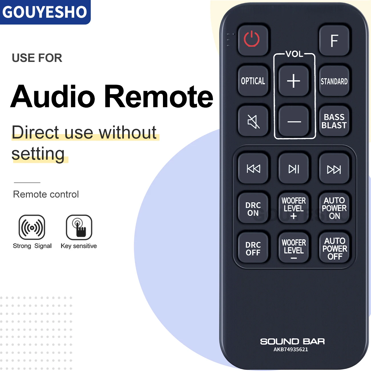 AKB74935621 пульт дистанционного управления подходит для звуковой панели SJ2 SJ2.AEUSLLK SJ2.DEUSLLK