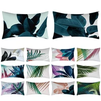 throw pillows covers tropical palm leaves printing pillowslip rectangular cushion cover 3050cm polyester pillow case home