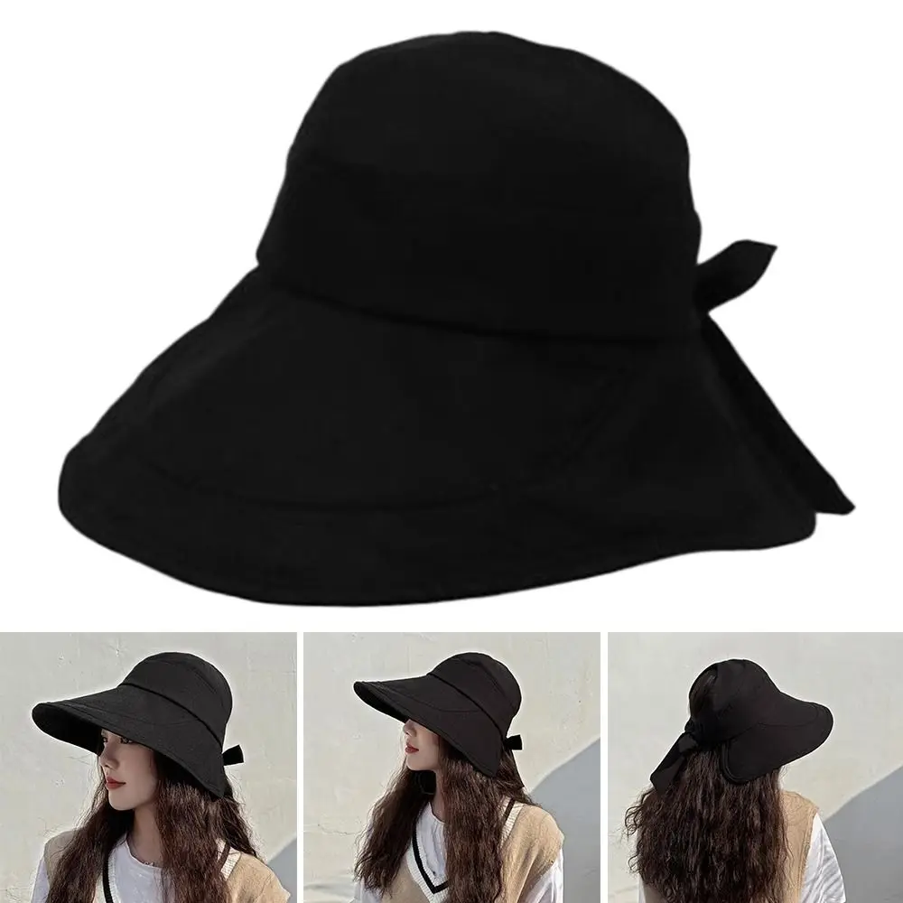 

Summer Wide Brim Uv Protection Casual Foldable Beach Cap Sun Cap Panama Hat Bucket Hat