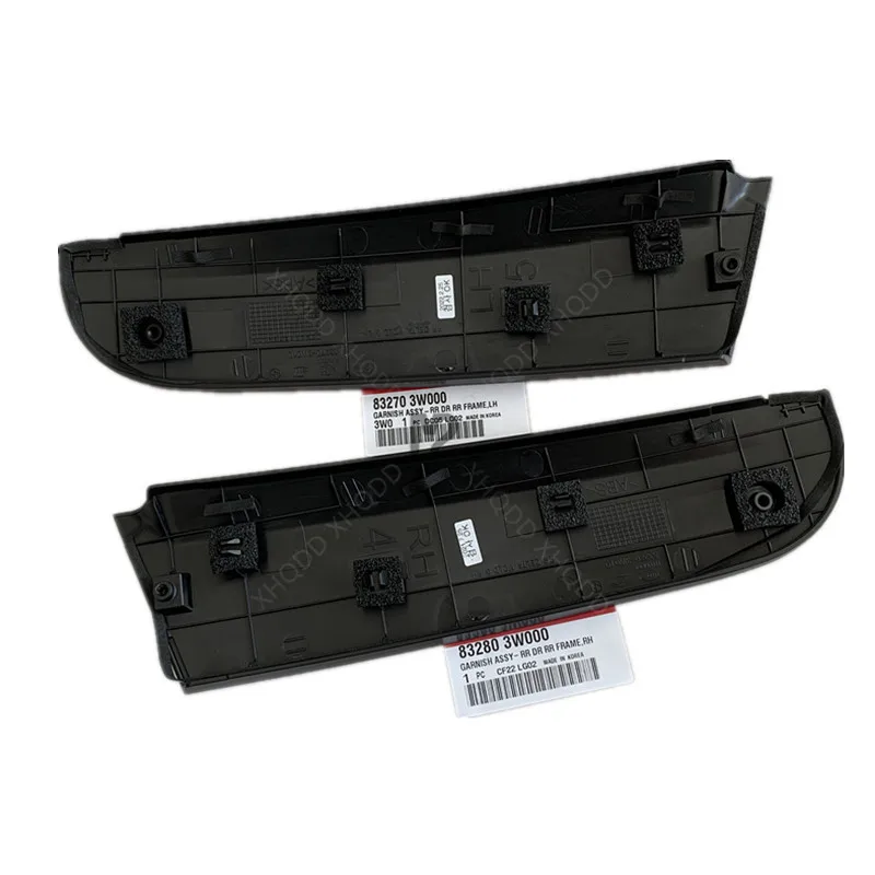 Подлинный черный C гарнир дверь задняя рамка LH RH для KIA Sportage 2011-2016 83270-3W000 83280-3W000