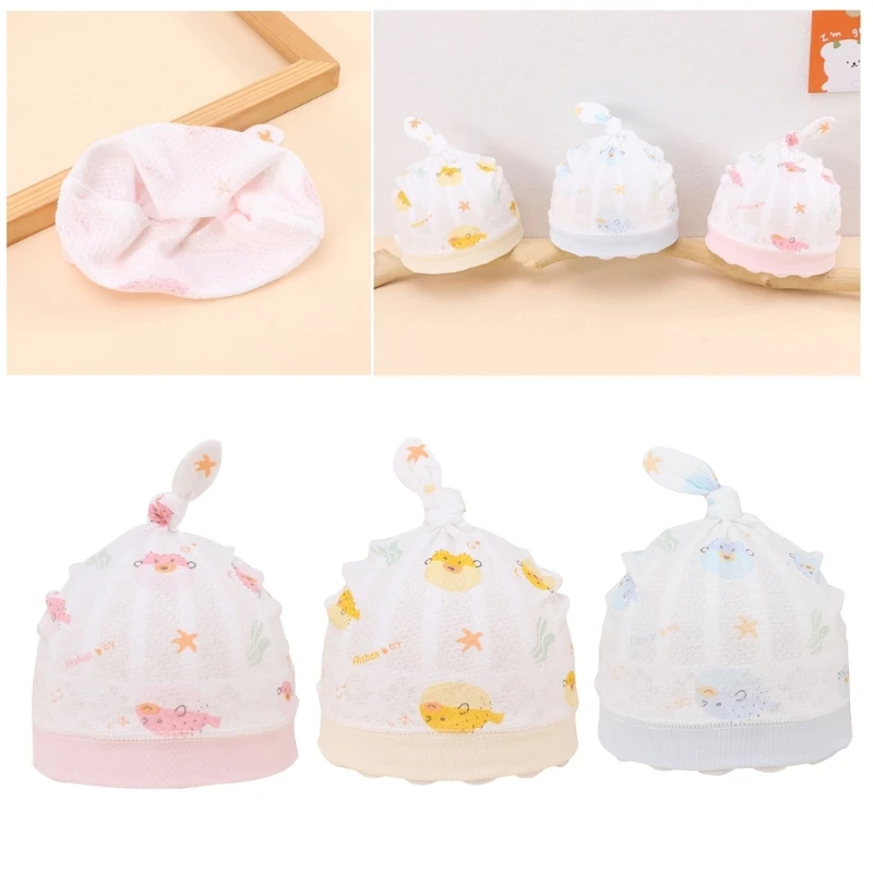 

0-4M Infant Hat Turban Hat Beanie Cap Gender Neutral Baby Indian Hat Headwrap
