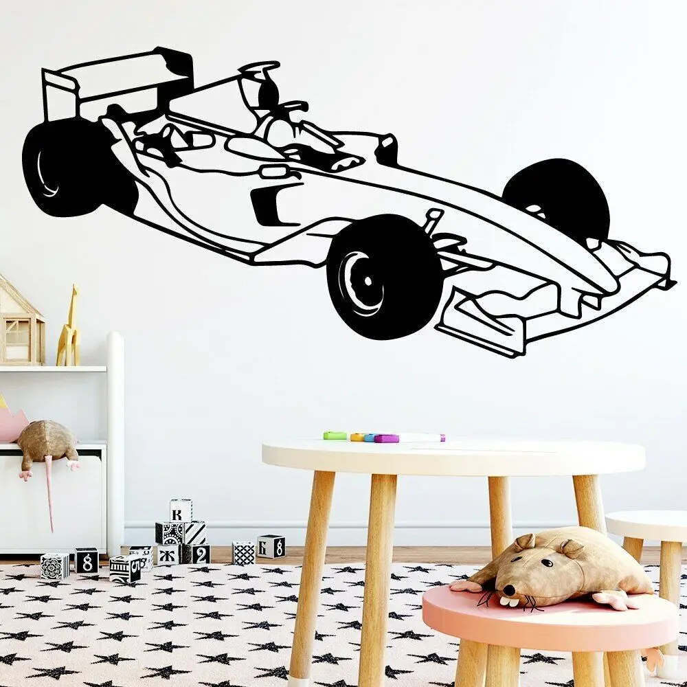 

Lovely Formula Car Wall Art Sticker Modern Wall Decals Quotes Stickers for Kids Rooms Home Decor Decoration Accessories Murals