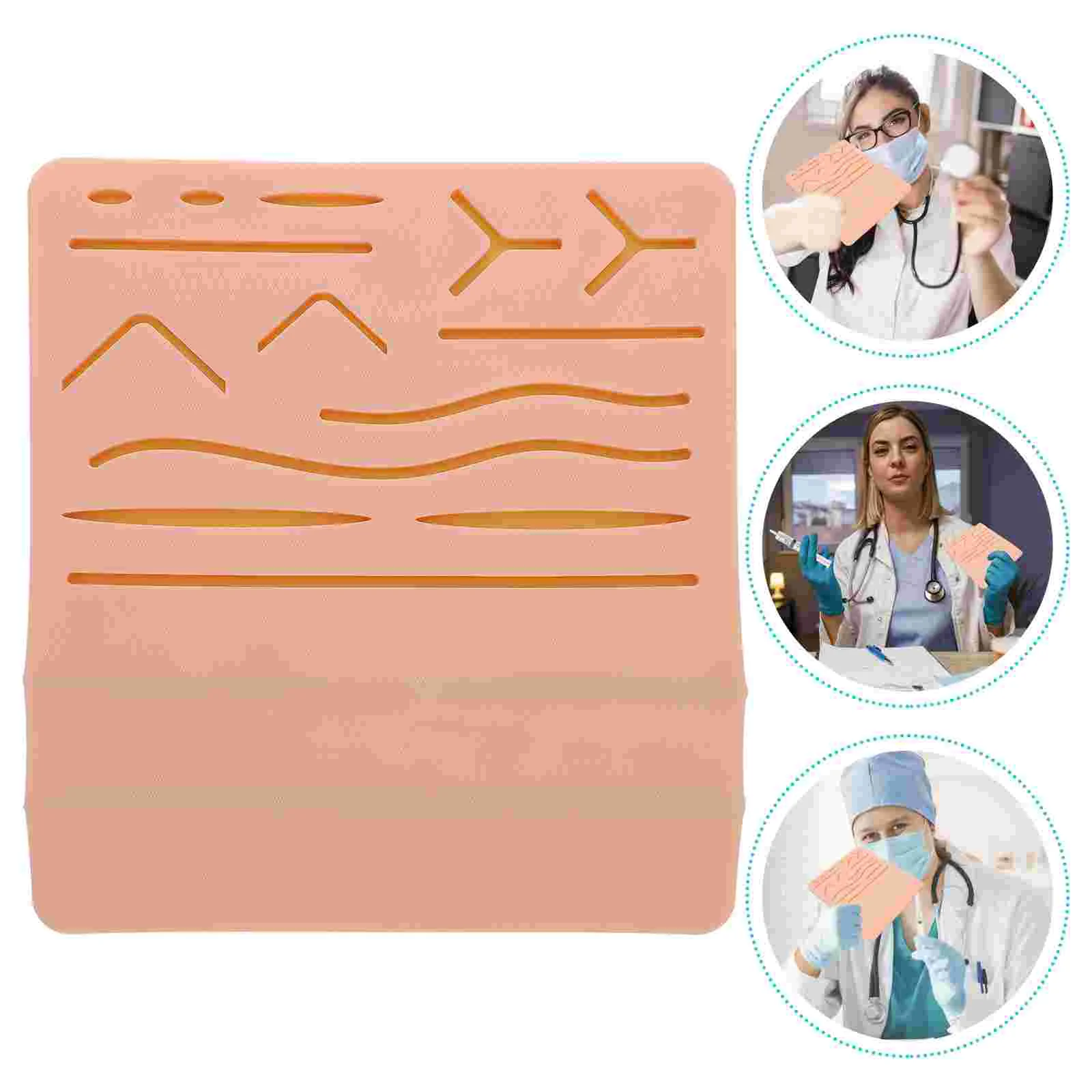 

Injection Practice Module Pad Training Suture Tool Large Medical Student Nurse Human Skin Silicon Supplies Nursing