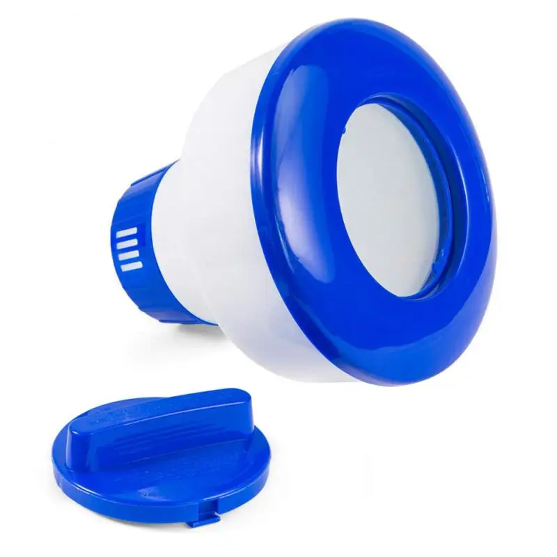 

5/8inch Deluxe Large Blue White Adjustable Chlorine Bromine Floater Dispenser Swimming Pool Spa Cleaning Tool Dropshipping