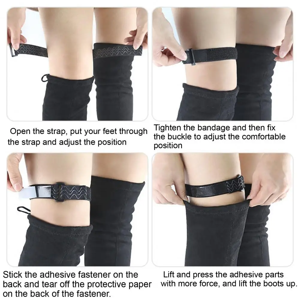 

Удобные ремешки для сапог, невидимые клейкие ремешки для сапог, Нескользящие ремешки для колена, 1 комплект