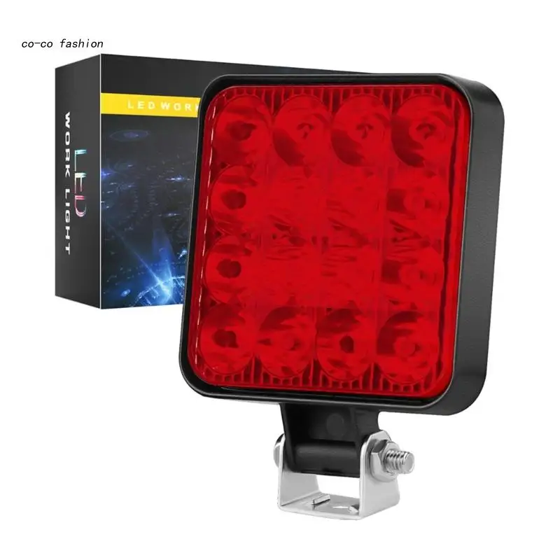 

517B 48W 12V 1200LM 6500K Flood Spot Off Road Driving Fog Lamp Driving Light Work Light for Truck Car Trailer 2x