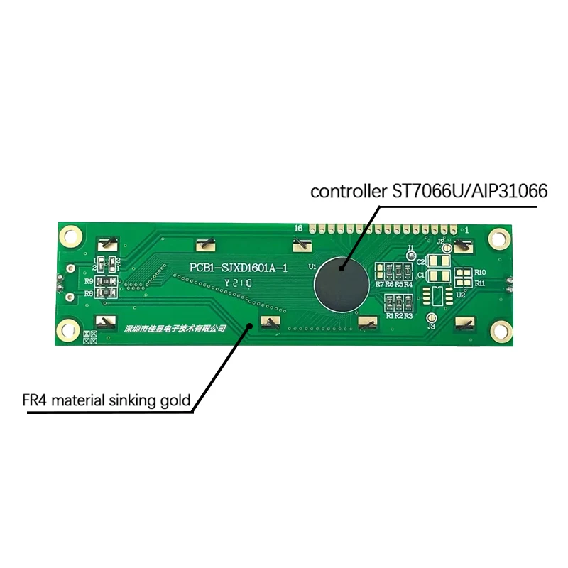 16x 1 ЖК-дисплей 16pin 1601 большой символьный ЖК-экран STN желтый синий серый FSTN белый