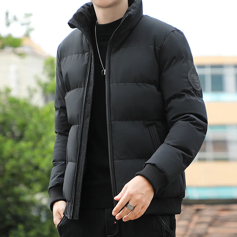 High quality cotton coat men's autumn and winter coat new Korean version stand collar thickened youth down cotton coat