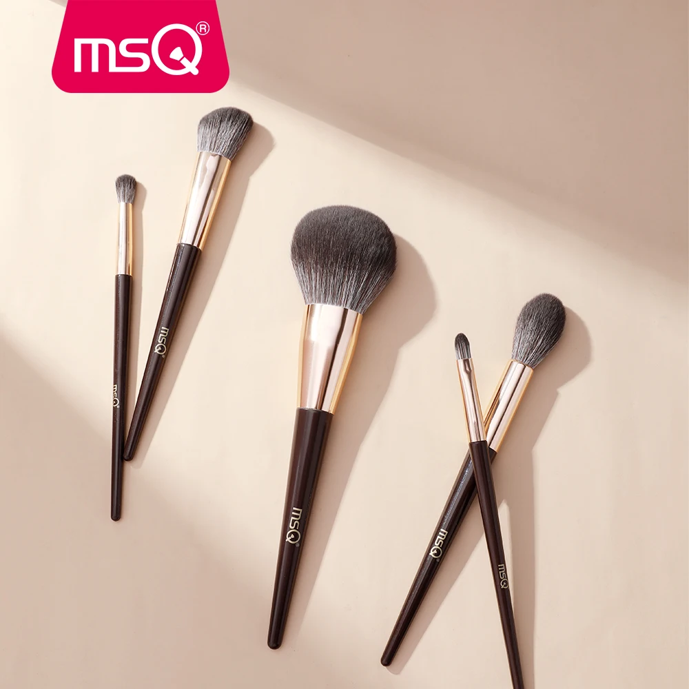 MSQ10pcs Профессиональные кисти для макияжа Набор тональных теней век Румяна