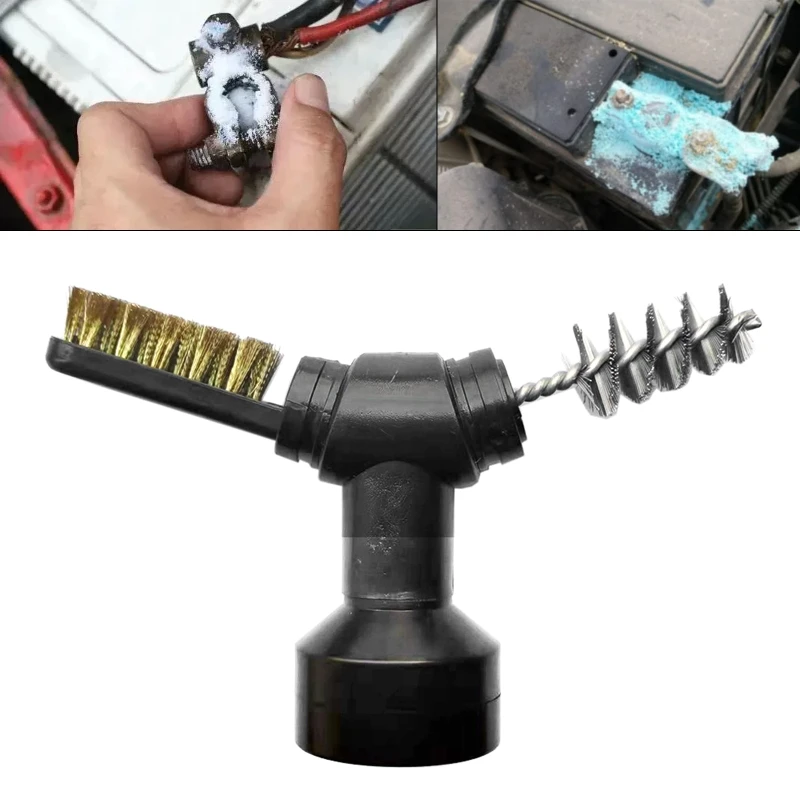 

Practical 3 In 1 Car Battery Brush Battery Protector Dirt Corrosion Cleaner Battery Brush Tool for Battery Drop Shipping