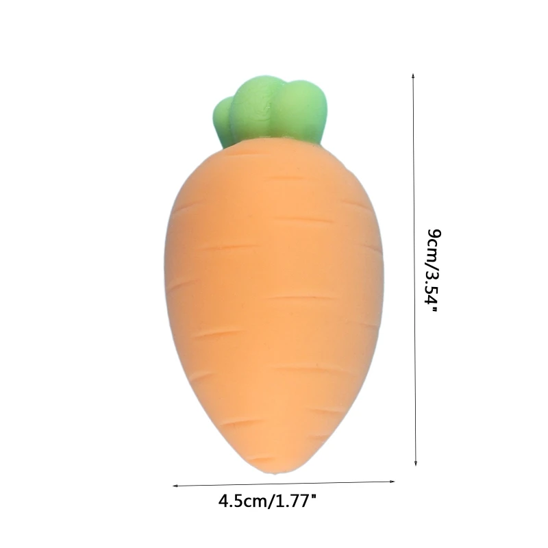 Simulation Carrot Squeeze Fidget Sensory TPR Ball Interactive Dollhouse Accs Pinch Toy Soft Decompression Desktop Decor | Игрушки и