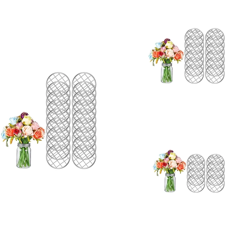 

Lid Insert Metal Flower Frog Insert Flower Organizer Lid Insert With Square Grids For Regular Mouth Mason Canning Jars