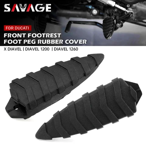 Передняя подставка для ног, резиновый чехол для DUCATI Diavel/Carbon XDiavel X Diavel 1260 1200, аксессуары для мотоциклов, защита педали, накладка