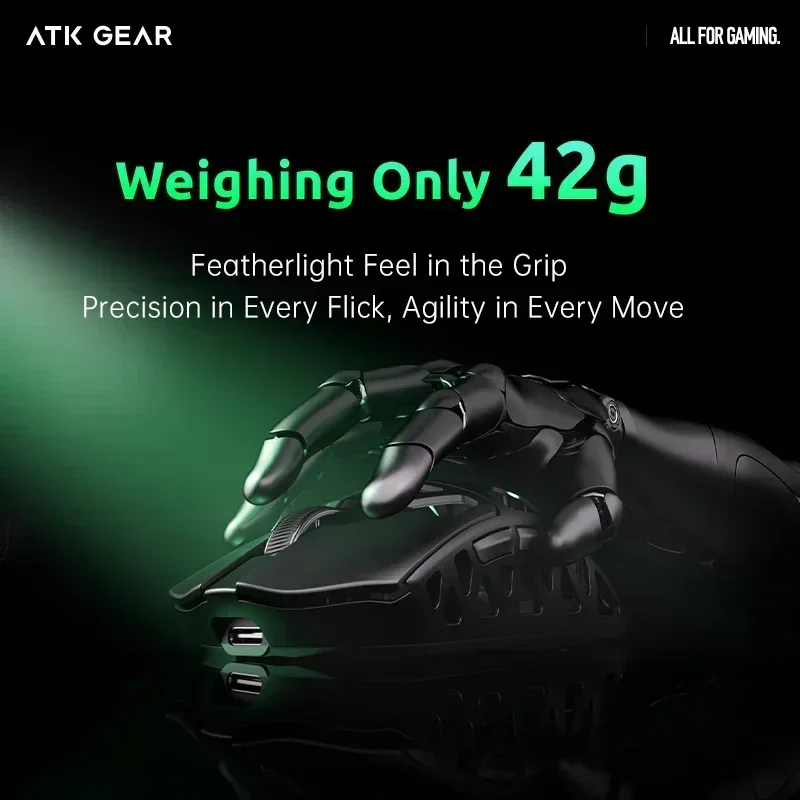 Игровая мышь ATK FIERCE X скорость отката 8K PAW3950 ультрасенсор легкие мыши из