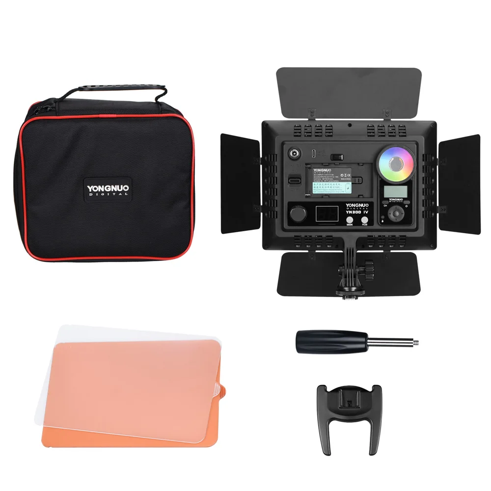 

YONGNUO YN300IV Handheld LED Video Light RGB 3200-5600K Fill-in Lamp Studio Photography Lighting For Makeup Vlog TikTok