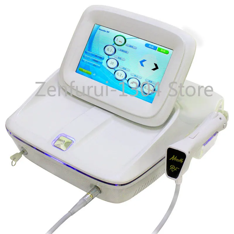 

Золотой микро-игольчатый радиочастотный инструмент для красоты, Электрический микроигольчатый инструмент для морщин лица, забавная морщинка