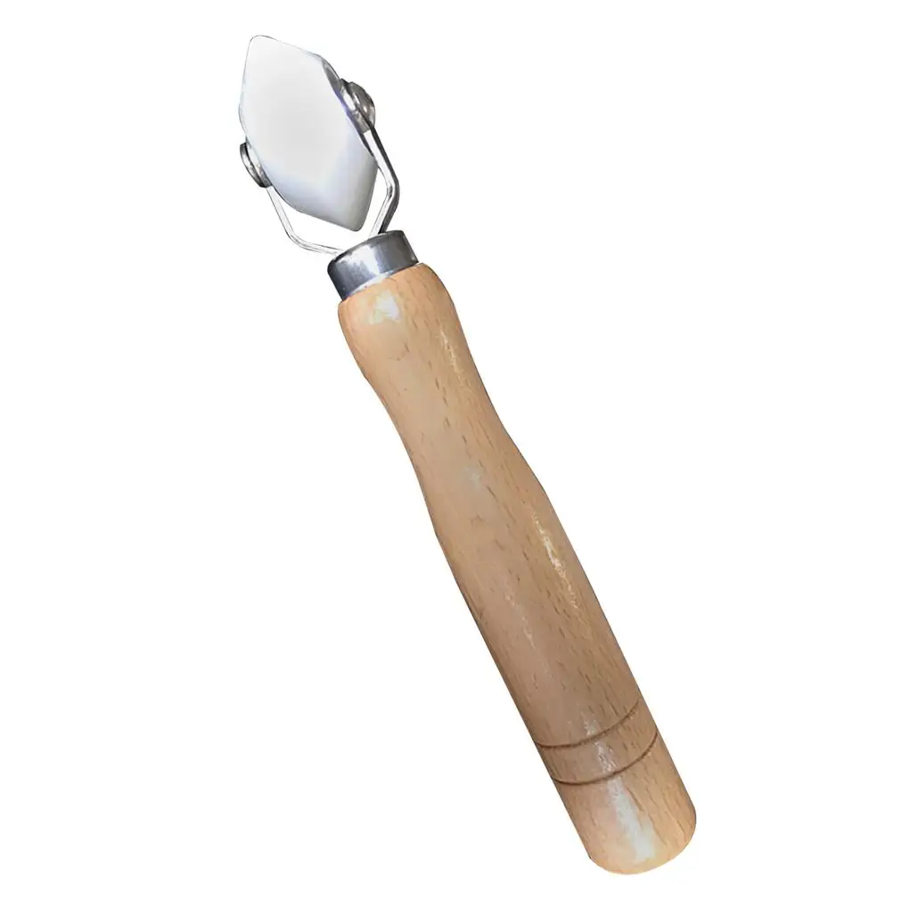 

Caulking Roller Joints Polisher Corner Caulker Wooden Handle Ergonomic Rolling Design Compact Size Home Supplies