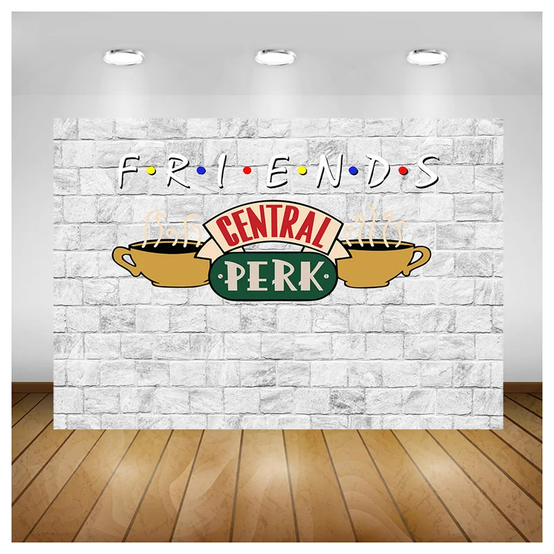 Фон для фотосъемки с изображением друзей в пабе 80-х 90-х годов