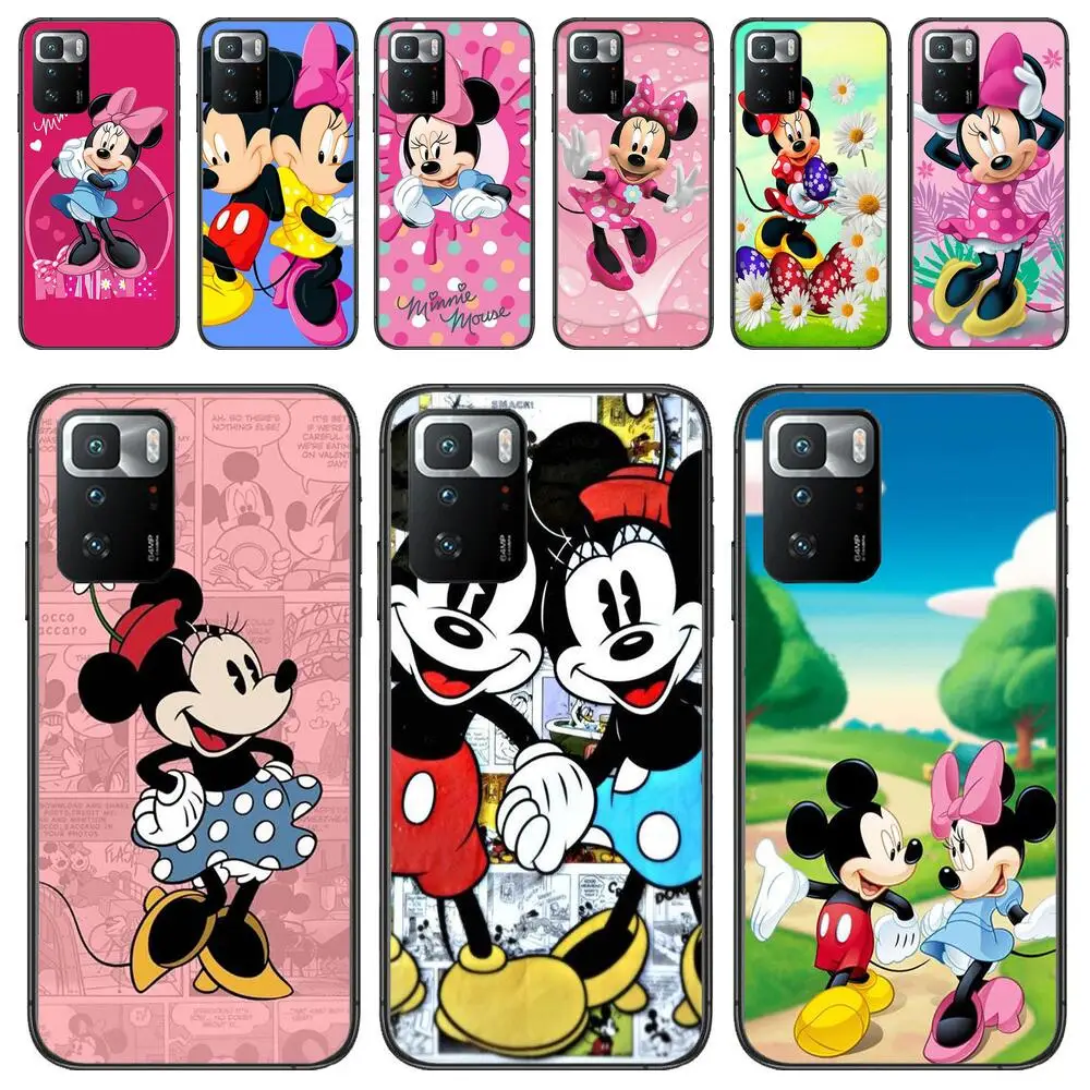 

mickey minnie Phone case For Redmi Note 4 5a 5 6 7pro 7 8 8pro 8t 9 pro max 9s 9t 10 10pro Phone cover Black